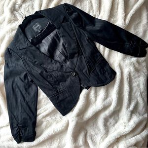 MY MICHELLE scrunched 3/4 sleeve blazer medium